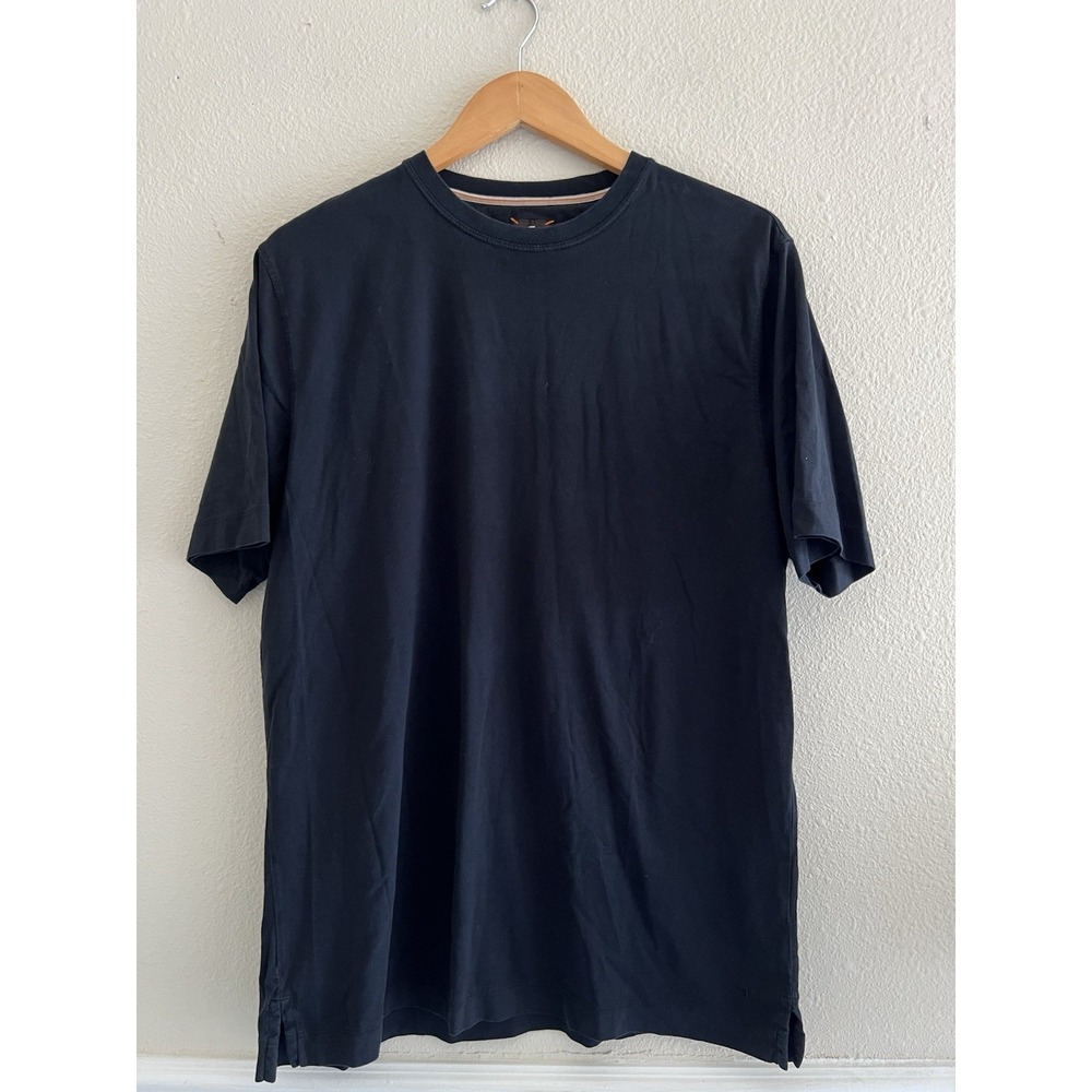 Left Coast Tee Mens Large L Black 100% Pima Cotton Luxury Short Sleeve T-Shirt